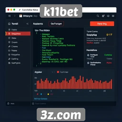 Interface do k11bet é intuitiva e fácil de navegar
